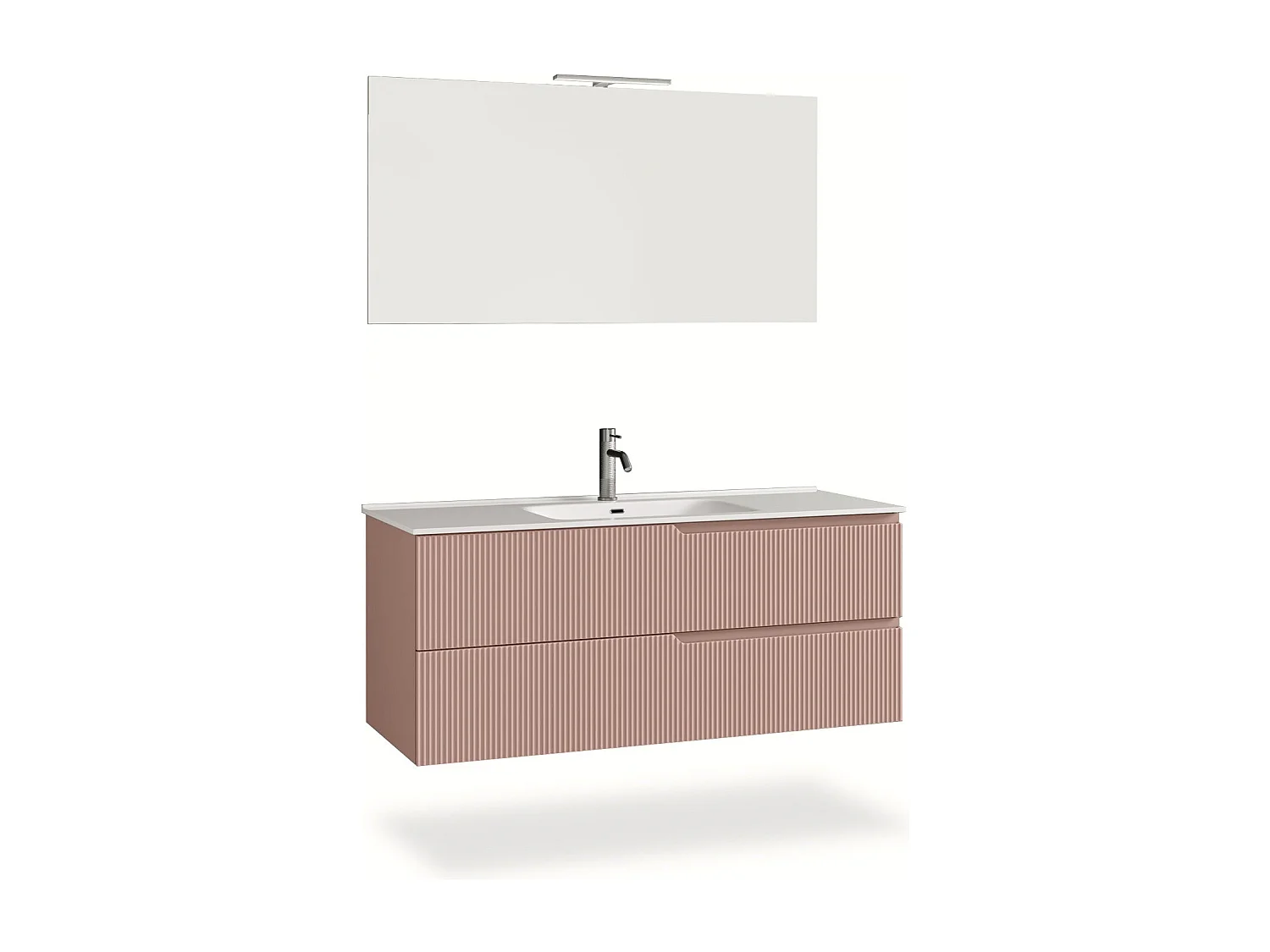 Ensemble salle de bain 4 pièces VENERE rose poudrè