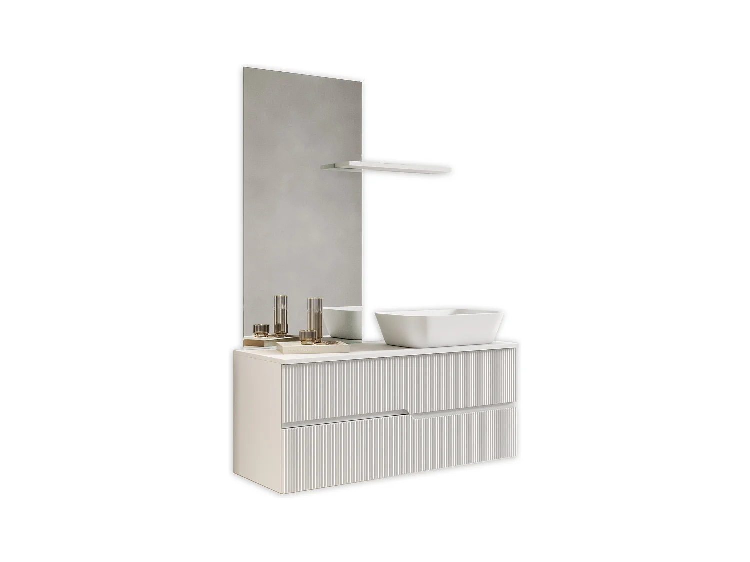 Composition 4 pieces VENERE blanc matt
