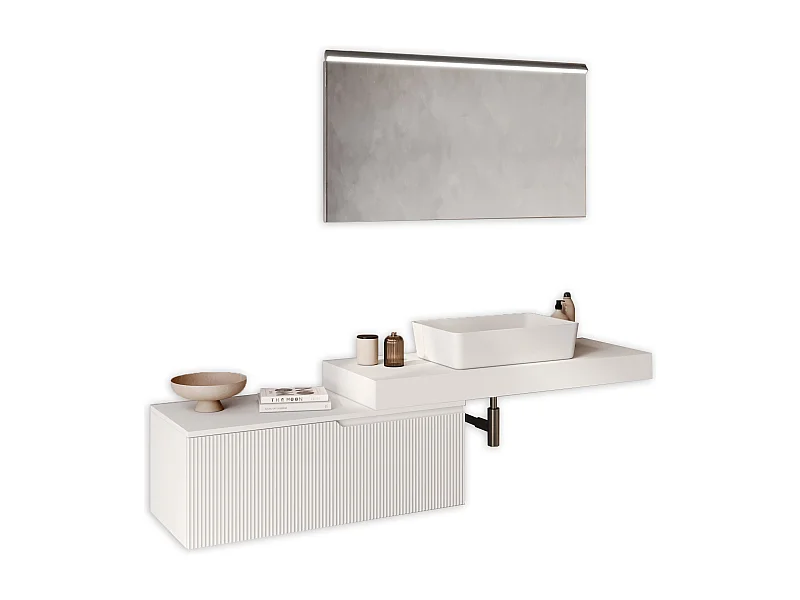 Composizione 4 pezzi VENERE bianco