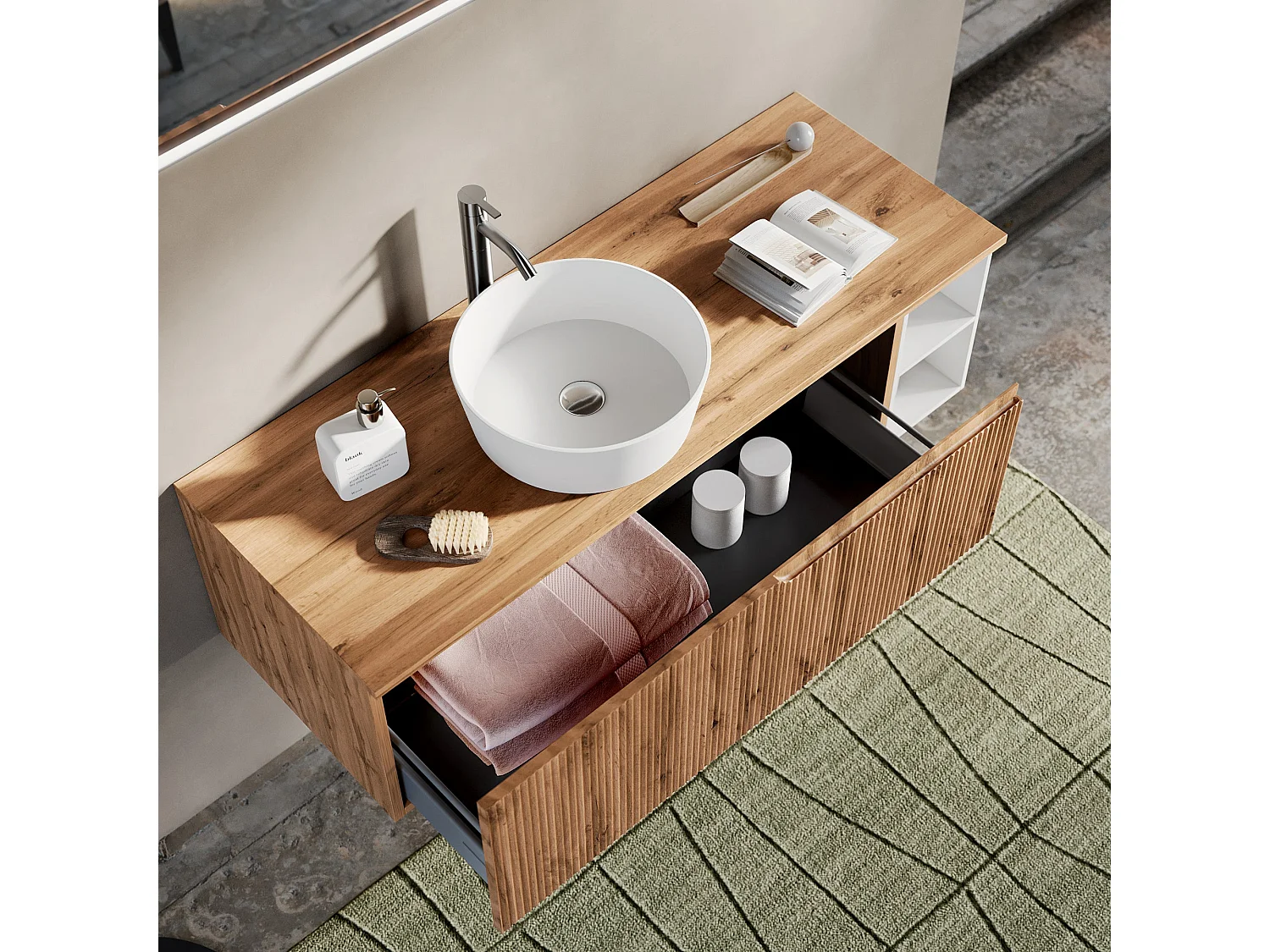 Composizione 5 pezzi VENERE quercia