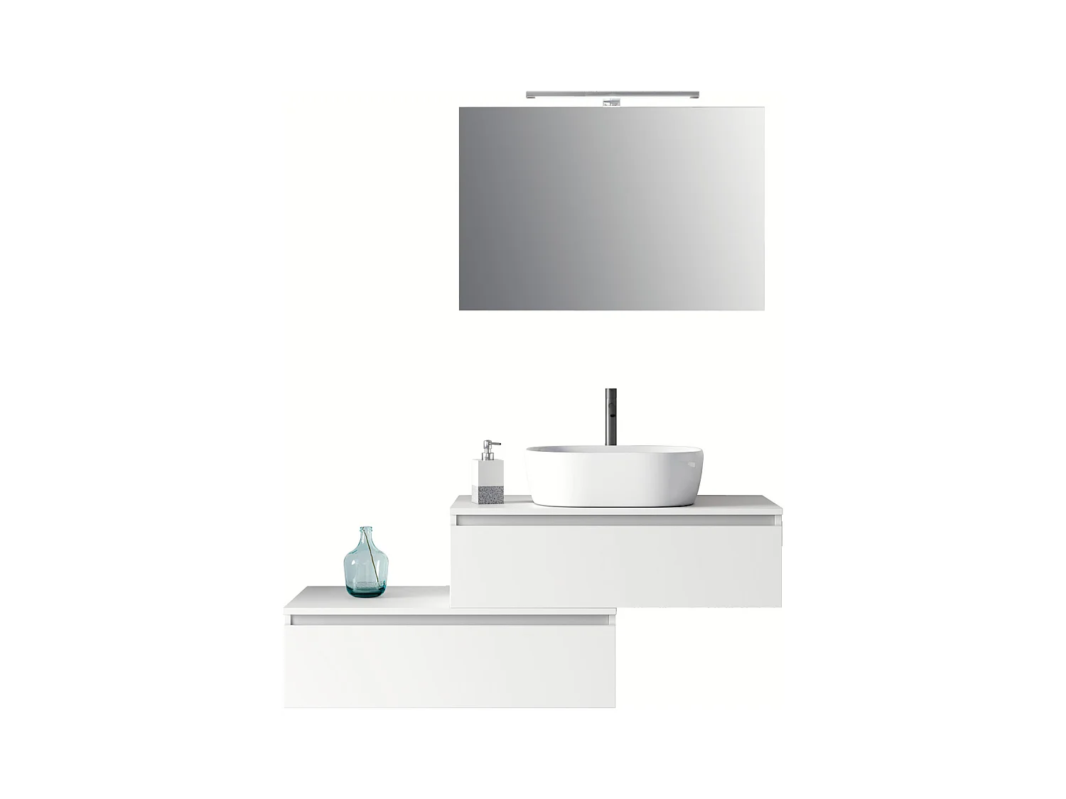 Composition 5 pieces ASTRA blanc mat