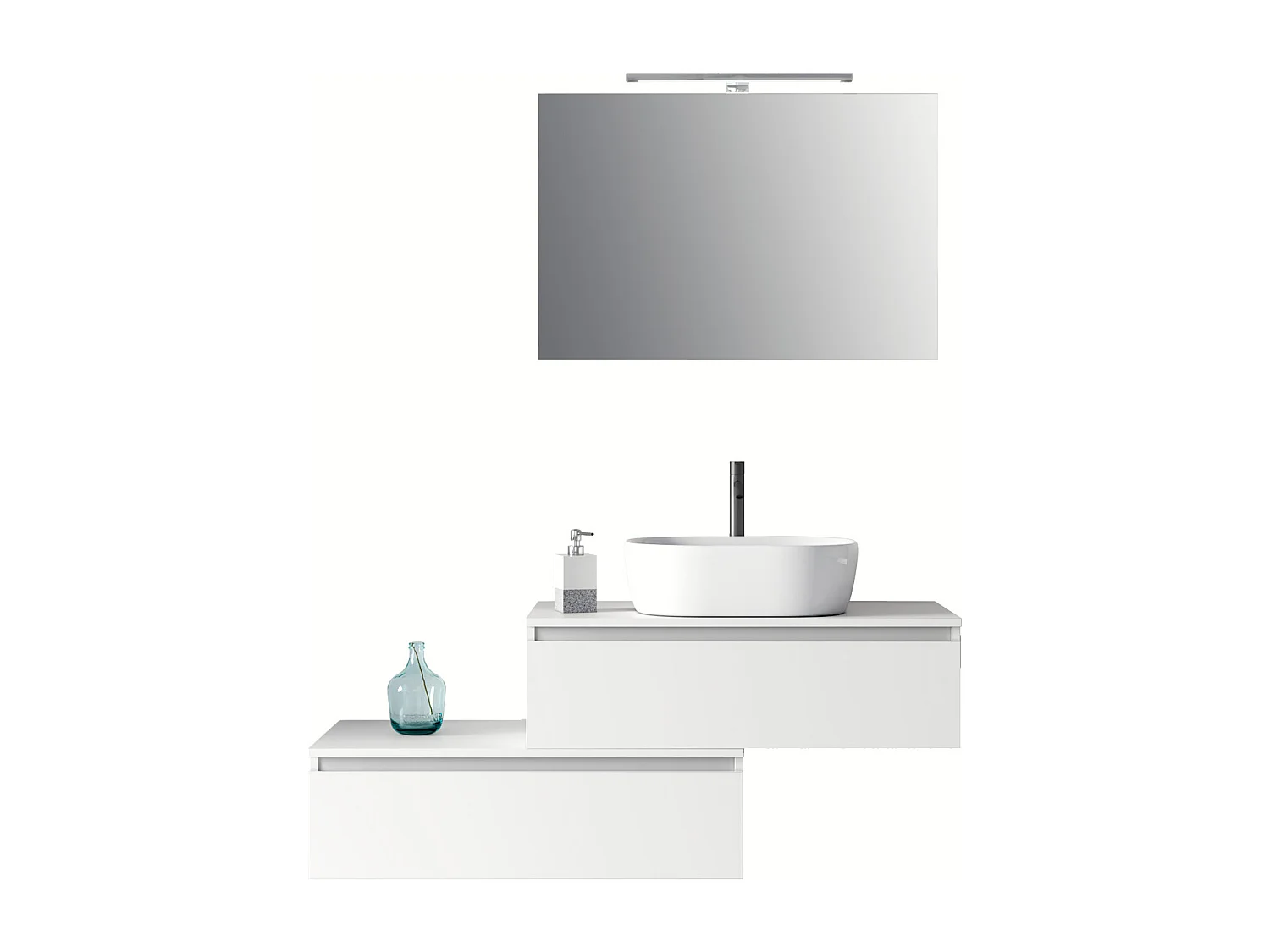 Composition 5 pieces ASTRA blanc mat