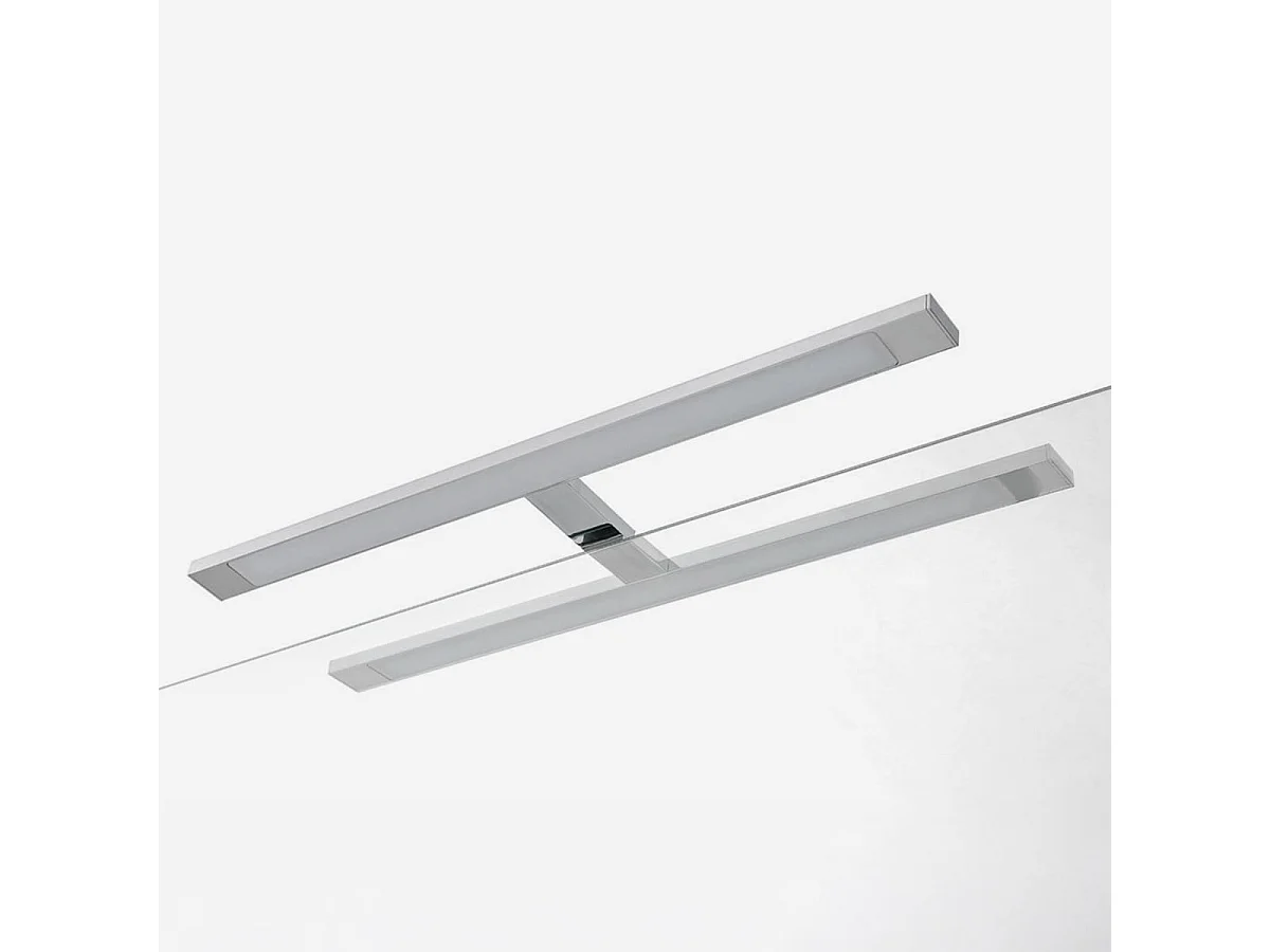 Móvil de baño suspendido con espejo y lavabo de 5 piezas Astra - Blanco