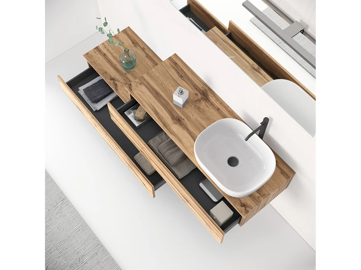 Composition 5 pieces ASTRA chene