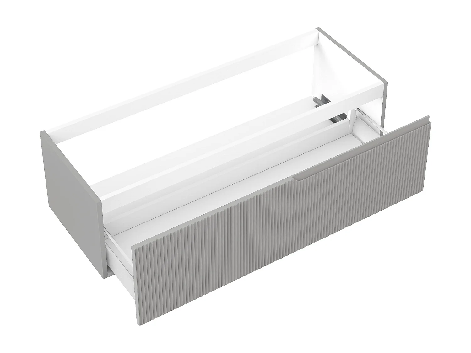 Composizione vasca DX 4 pezzi VENERE grigio opaco