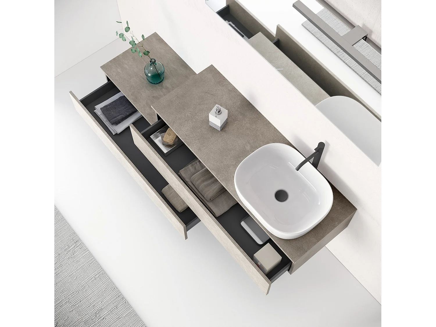 Composition 5 pieces ASTRA pierre havane