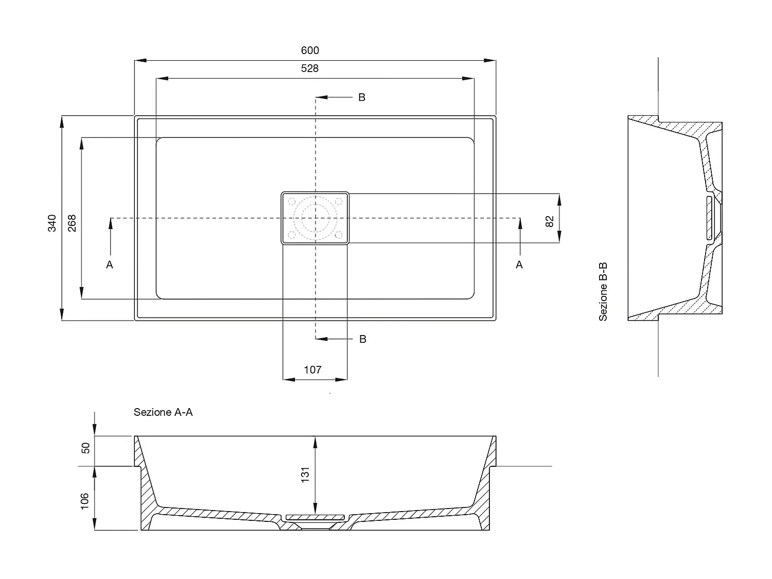 Composition 3 pieces VENERE rose poudrè