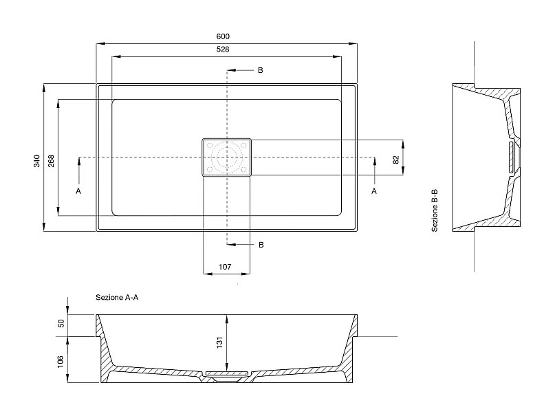 Composition 3 pieces VENERE blue ciel tiffany