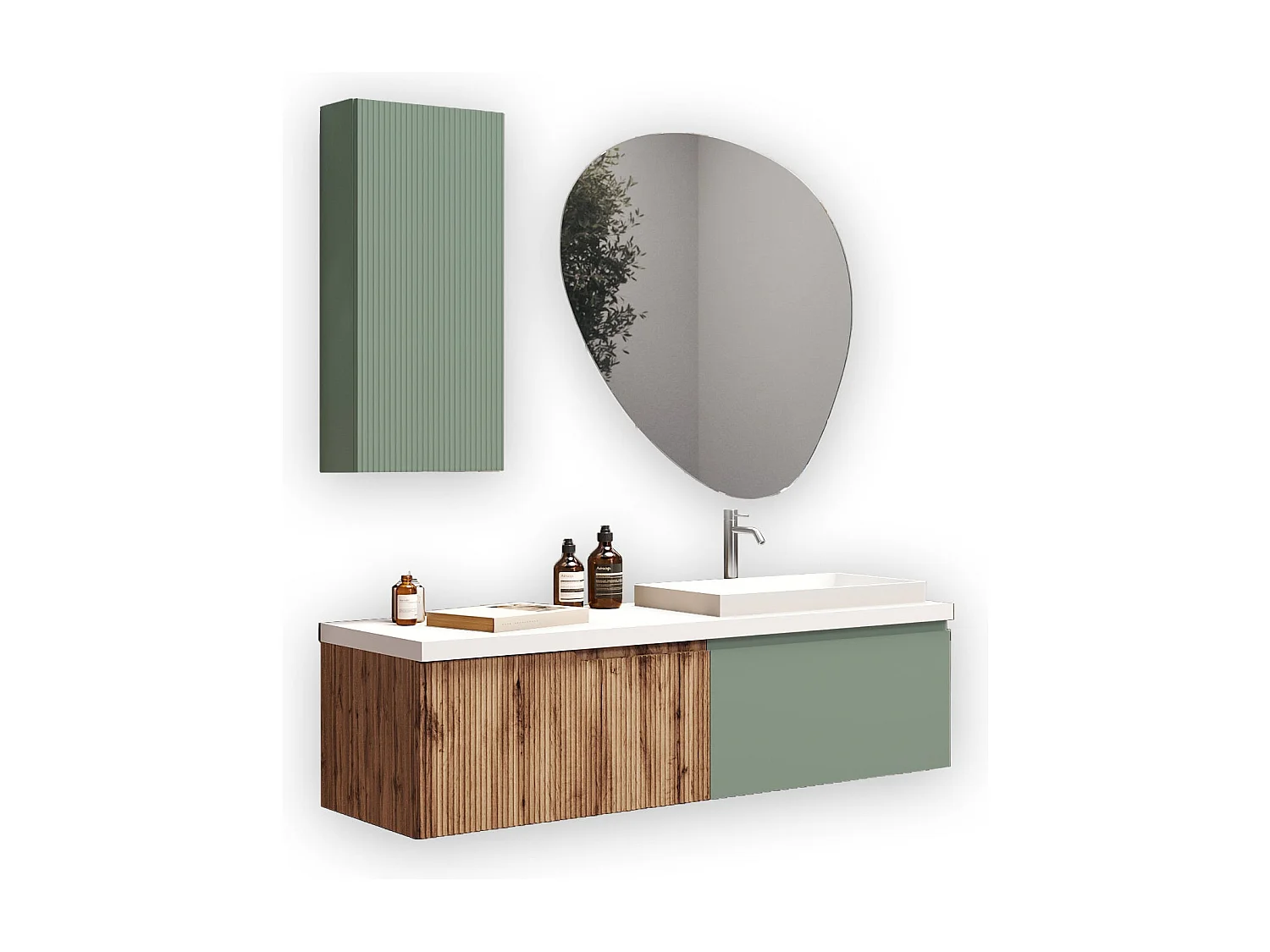 Composition 6 pieces VENERE chène/vert sage