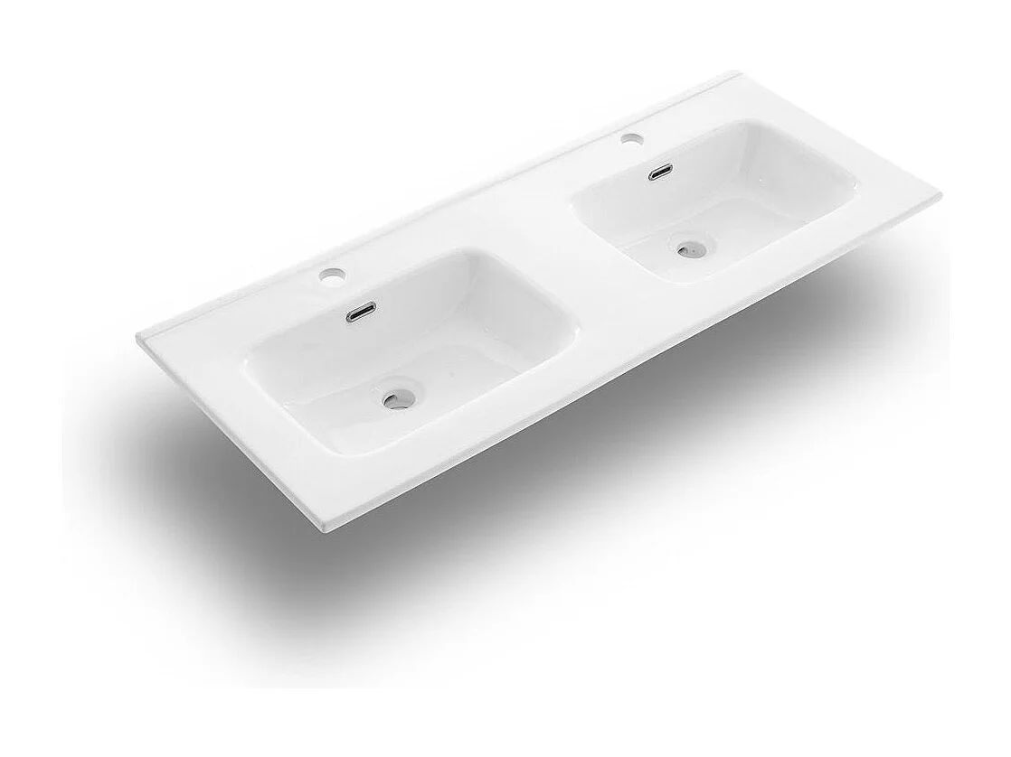 Ensemble salle de bain double vasque 5 pièces VENERE rose poudrè