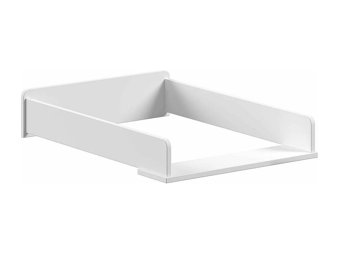 MILADY - Commode 3 Tiroirs avec Plan à langer laqué Blanc