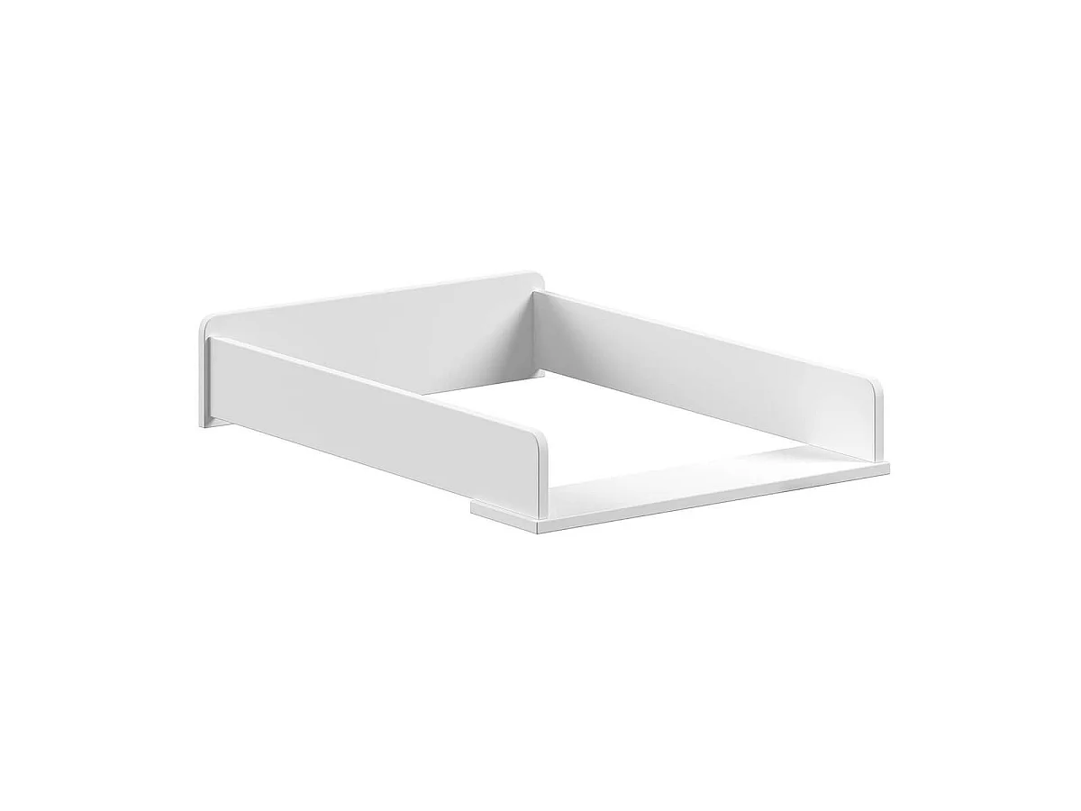 MILADY - Commode 3 Tiroirs avec Plan à langer laqué Blanc