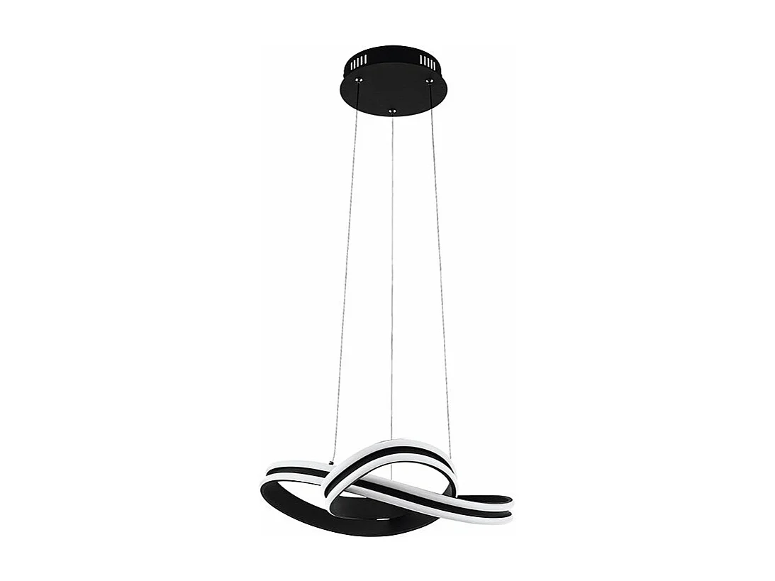 Lampadario Moderno Corredera Led Acciaio Nero