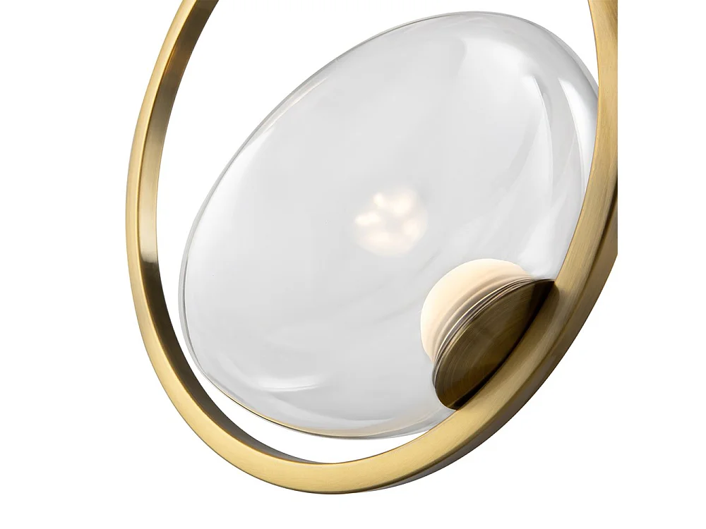 Maytoni Lunare Moderne integrierte LED-Pendel-Deckenleuchte Messing 3000K