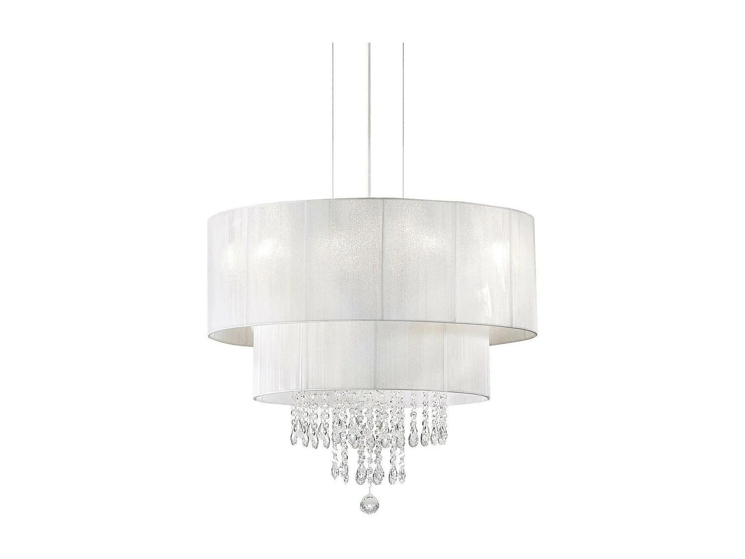 Ideal Lux Opera - Lampadario a 4 luci bianco