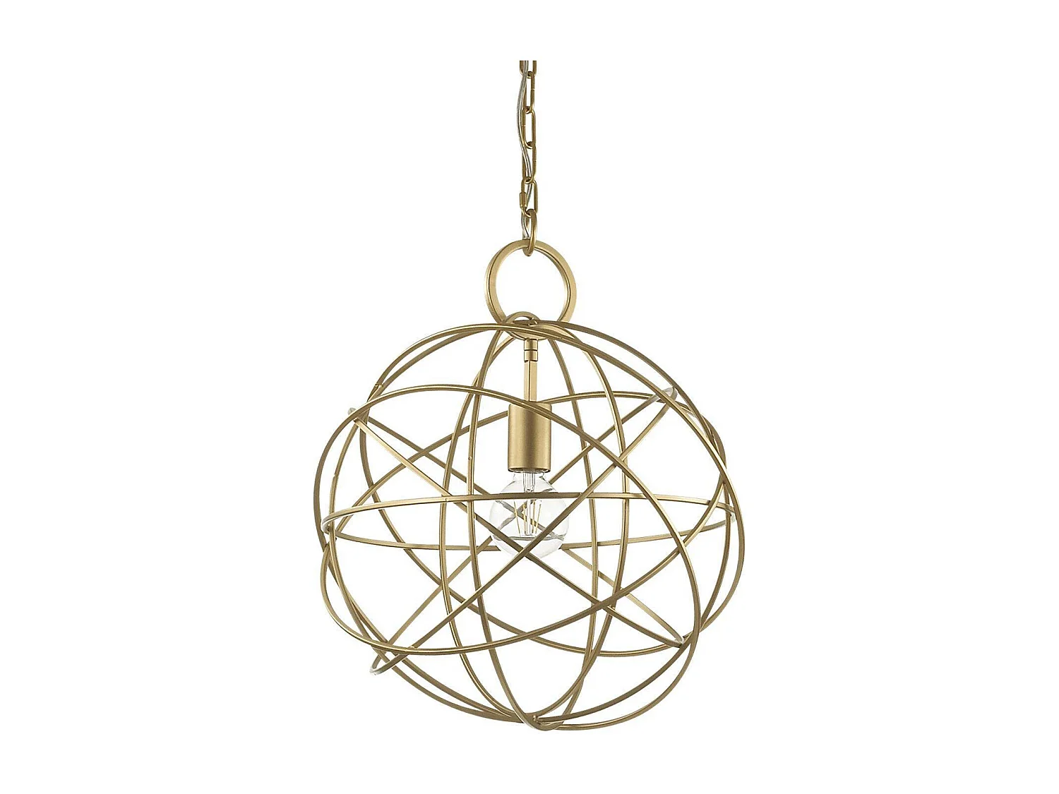 Ideal Lux Konse - Pendente a soffitto sferico a 1 luce in oro