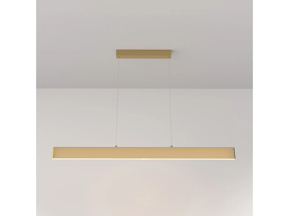 Lampadario A Sospensione Moderno Step Metallo Oro Luce Led Integrato 30W