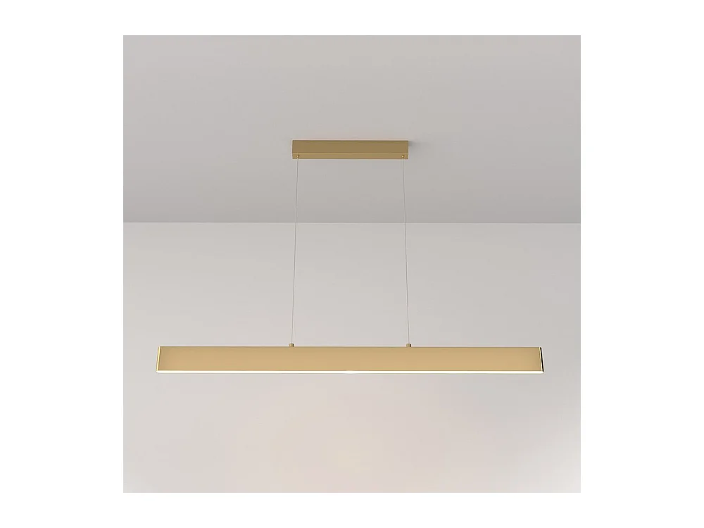 Lampadario A Sospensione Moderno Step Metallo Oro Luce Led Integrato 30W