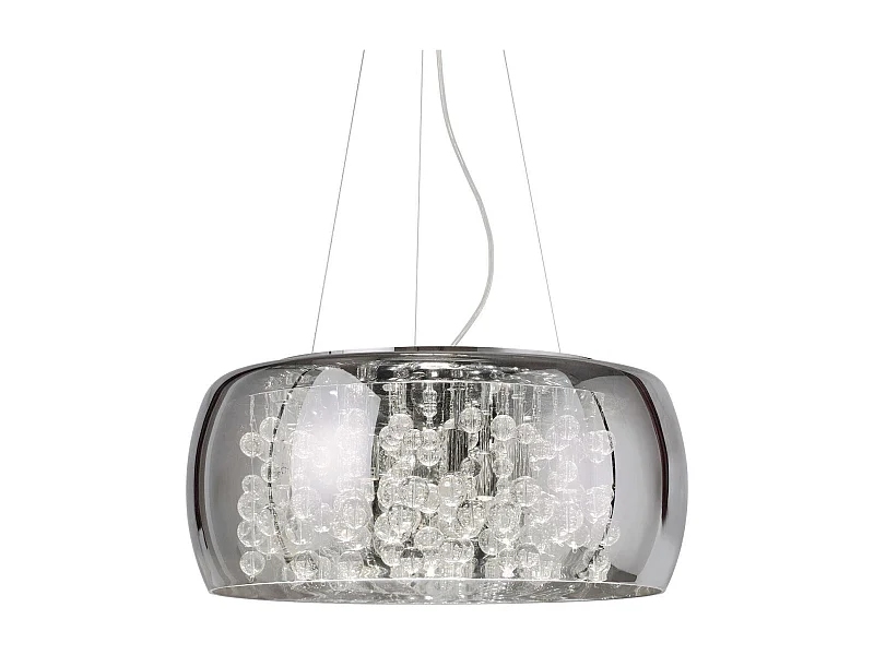 Ideal Lux Audi-80 - Lampada a sospensione rotonda a 8 luci Smokey, G9