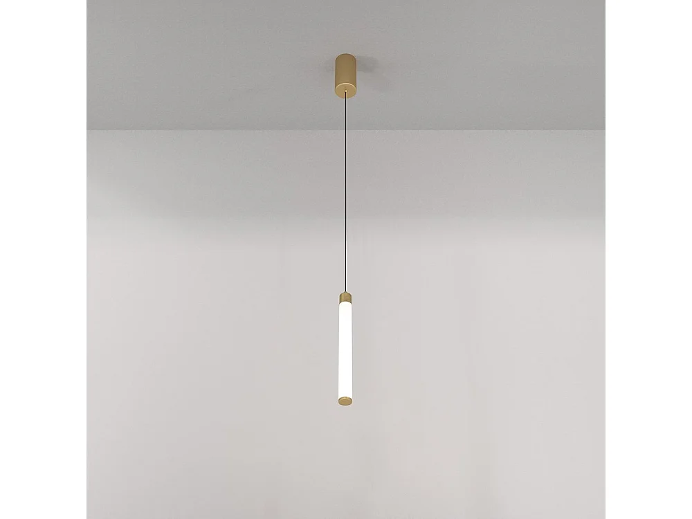 Lampadario A Sospensione Moderno Ray Alluminio Oro Luce Led Integrato 10W