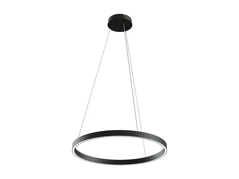 Maytoni Rim Plafoniera a sospensione con anello nero a LED integrato con bordo moderno