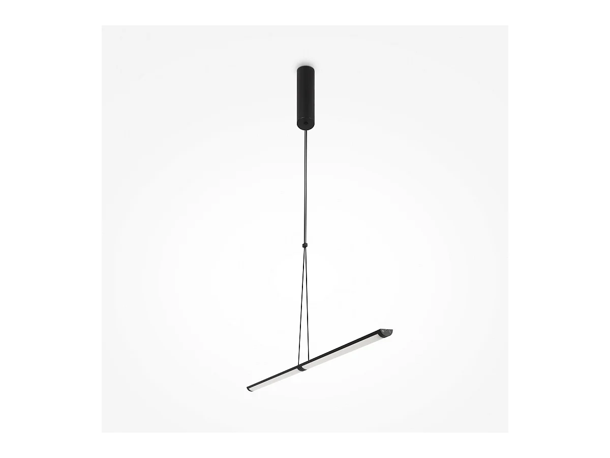 Maytoni Supersymmetry Plafonnier LED Moderne Intégré Noir Mat 4000K