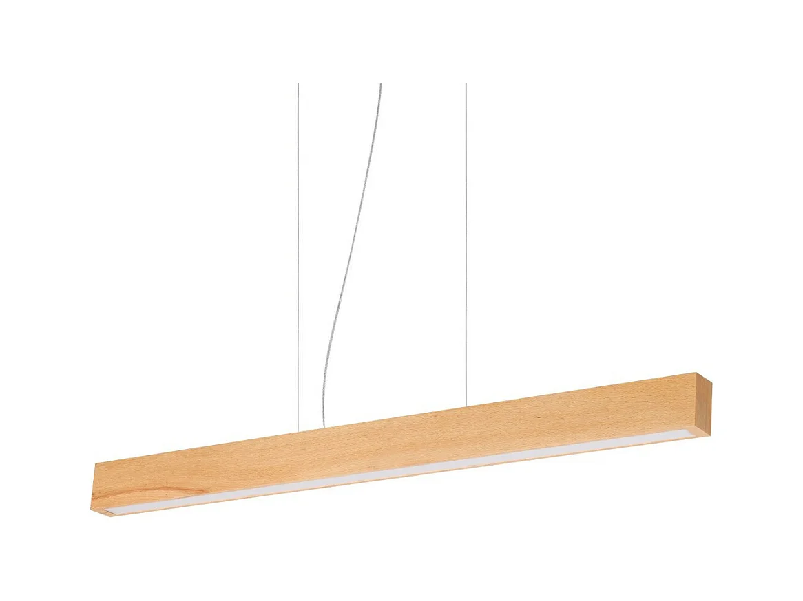 Ideal Lux CRAFT Plafonnier suspendu à DEL intégré en bois, 3000K, non dimmable