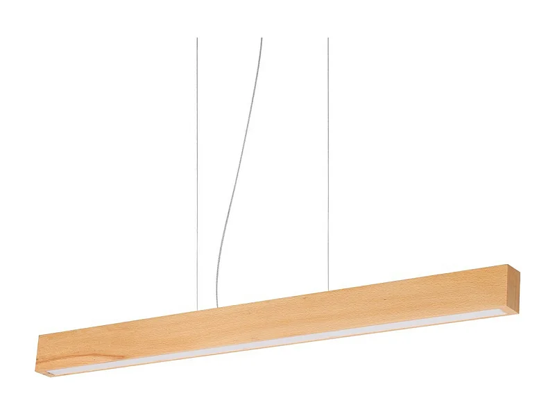 Ideal Lux CRAFT Plafoniera LED a sospensione integrata in legno, 3000K, non dimmerabile