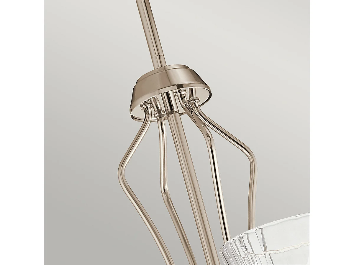 Elstead Kichler Kayva Integrierte LED-Deckenleuchte mit mehreren Armen, poliertes Nickel, 3000 K, IP44