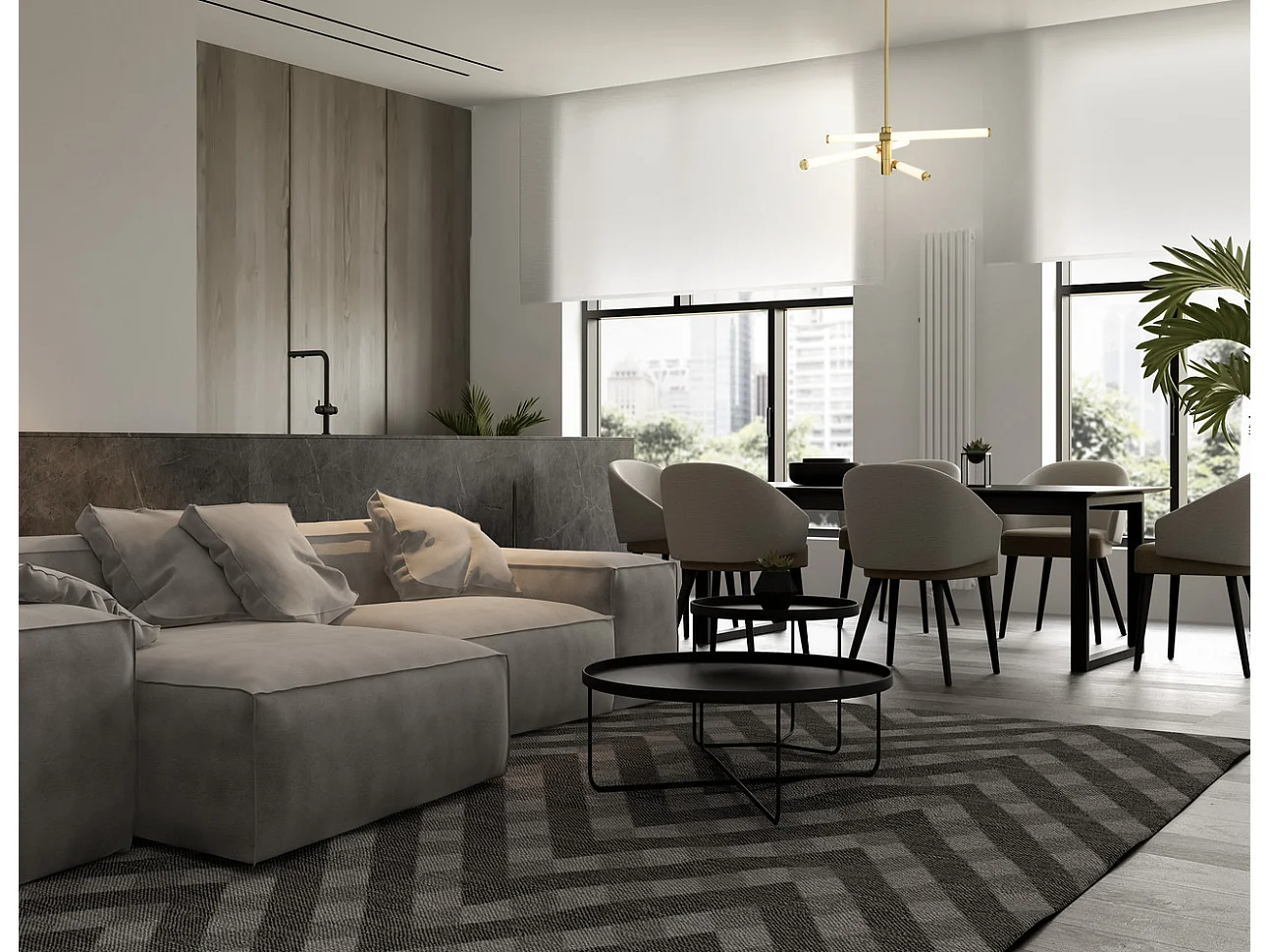 Maytoni Axis Moderne integrierte Pendel-Deckenleuchte Gold, 3000 K, gefrosteter Acrylschirm