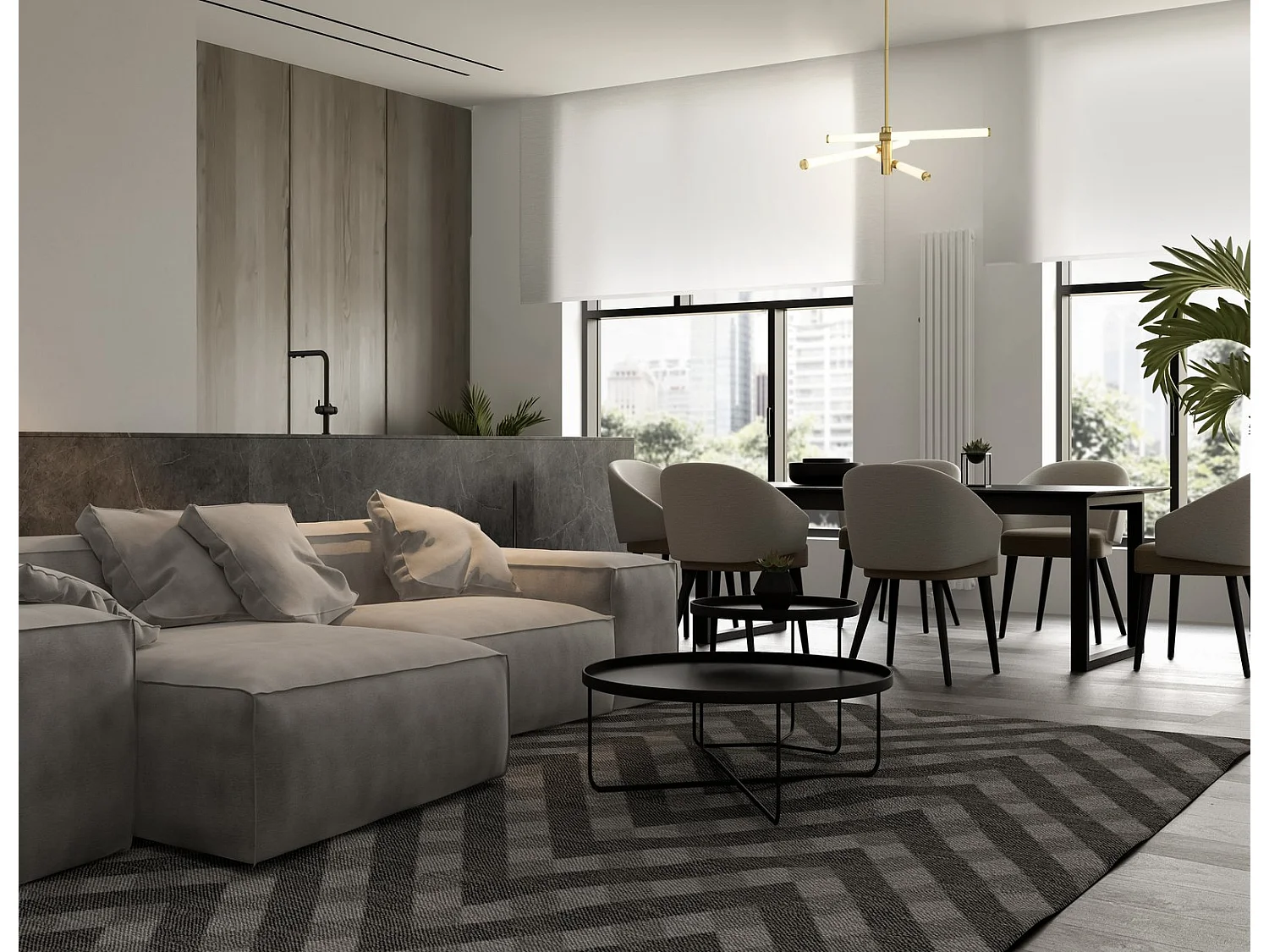 Maytoni Axis Moderne integrierte Pendel-Deckenleuchte Gold, 3000 K, gefrosteter Acrylschirm