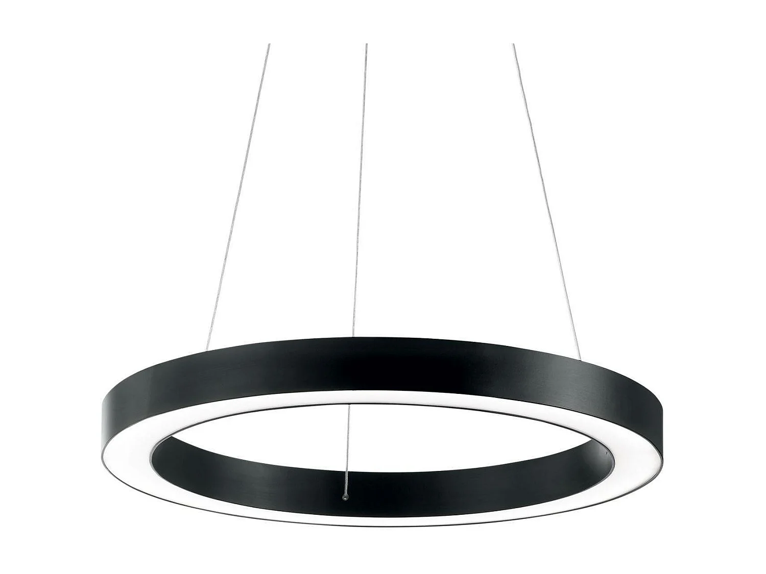 Ideal Lux Oracle - Sospensione LED a soffitto media integrata nera 3000K