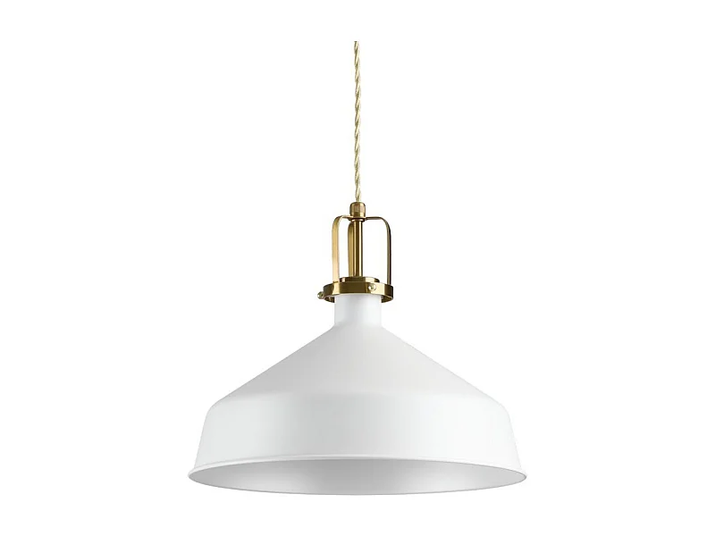 Ideal Lux ERIS-2 - Lámpara colgante de techo tipo domo para interior 1 luz blanca, E27