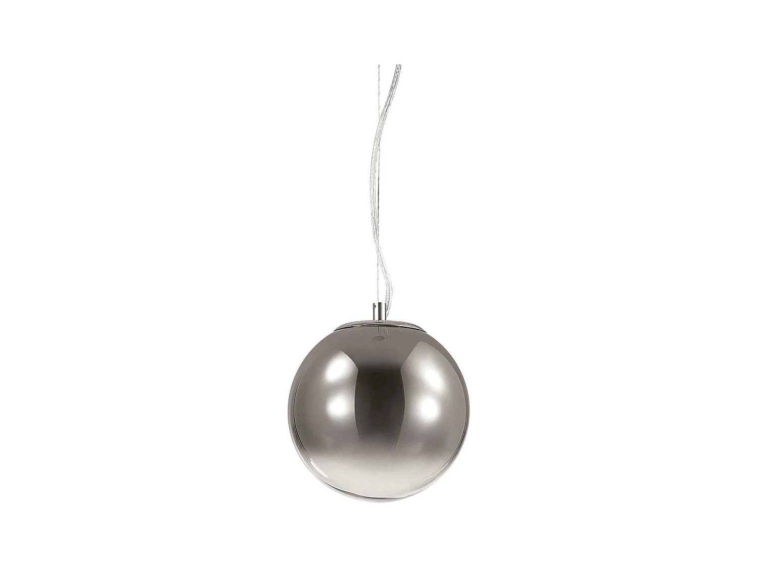 Ideal Lux Mapa Abat-jour chromé à suspension à 1 ampoule Globe