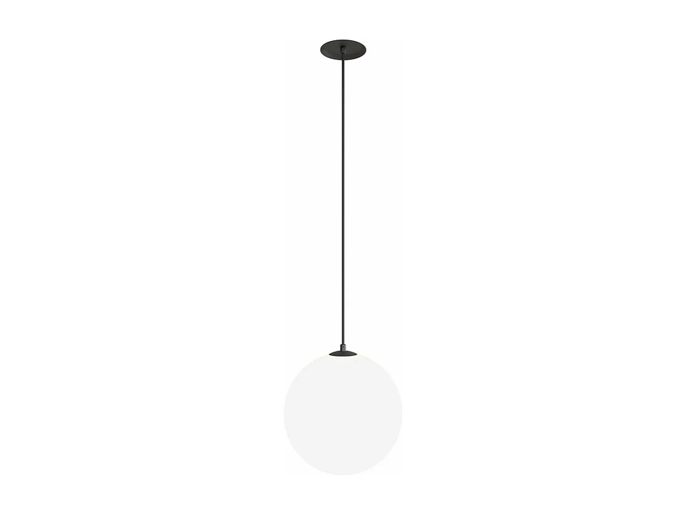 Lampadario Sospensione Moderno Luna Alluminio Nero Led Integrato 5W Calda