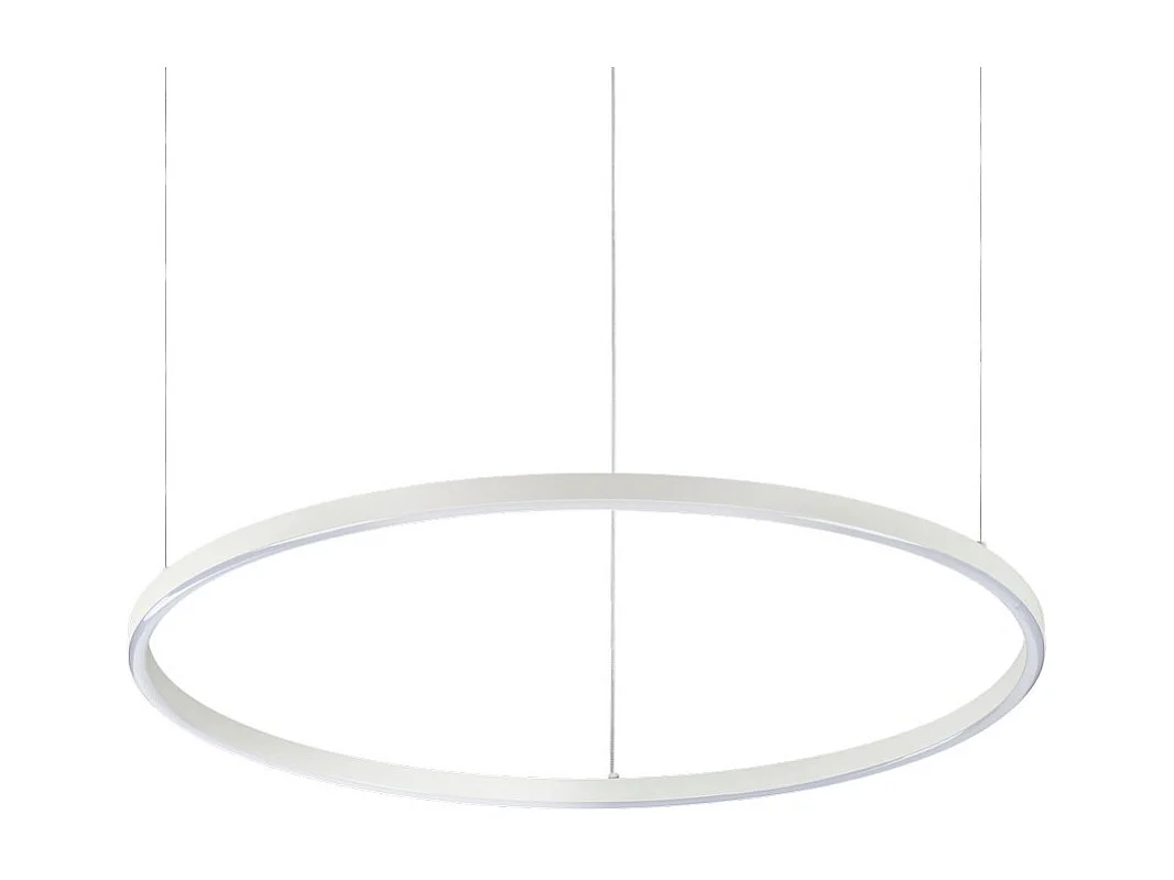 Ideal Lux ORACLE Slim DALI Dimmable Round 70cm Plafonnier LED Intégré Blanc, 3000K