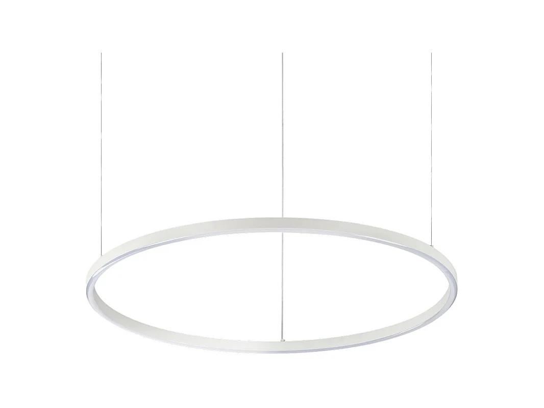 Ideal Lux ORACLE Schlanke DALI-dimmbare runde 70 cm integrierte LED-Pendel-Deckenleuchte weiß, 3000 K