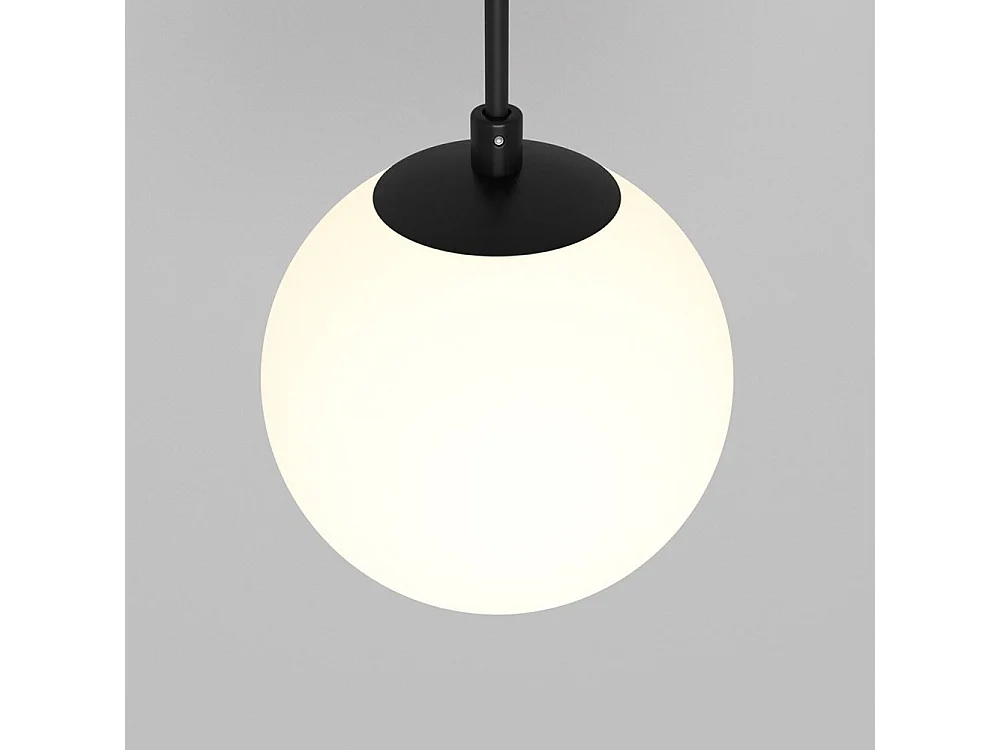 Lampadario A Sospensione Moderno Luna Alluminio Nero Led Integrato 5W Fredda