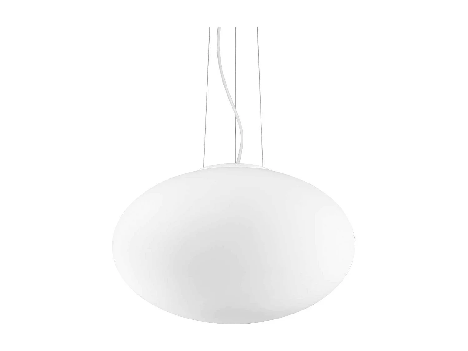 Ideal Lux Candy Grand luminaire suspendu à 1 ampoule globe blanc, E27