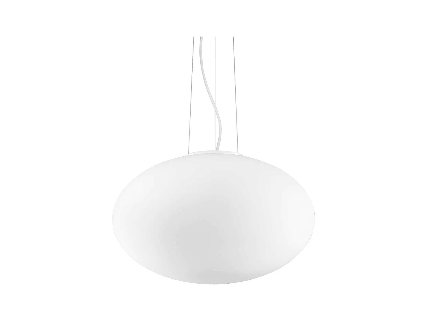 Ideal Lux Candy - Sospensione a soffitto 1 luce grande globo bianco, E27