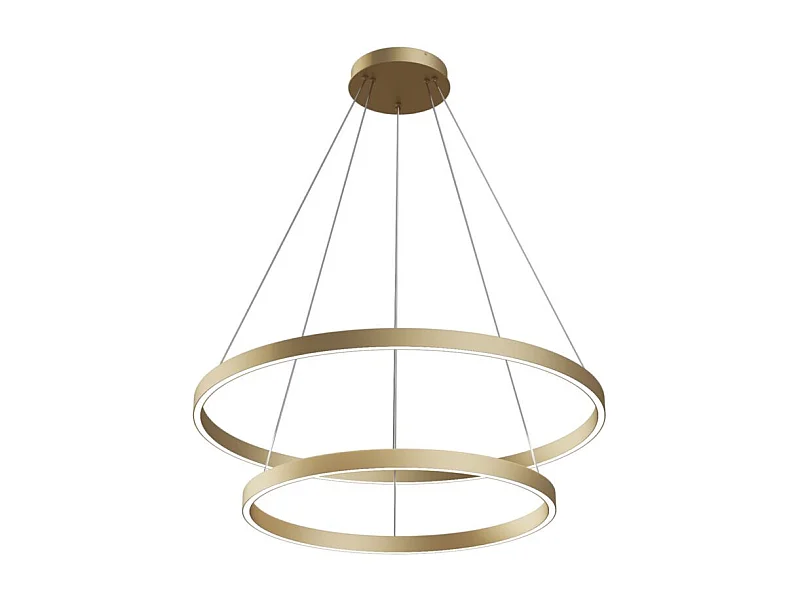 Maytoni Rim Moderne randintegrierte LED-Deckenleuchte mit 2 Ebenen aus Messing