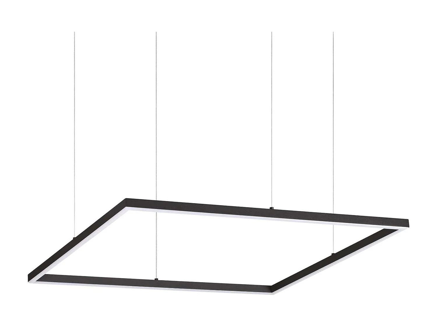 Hanging lamp oracle slim square / black / 70 cm