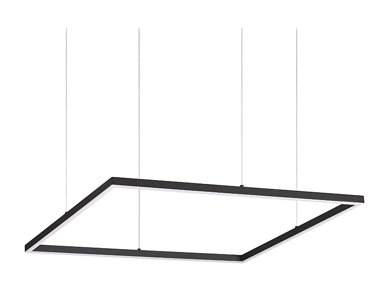 Hanging lamp oracle slim square / black / 70 cm
