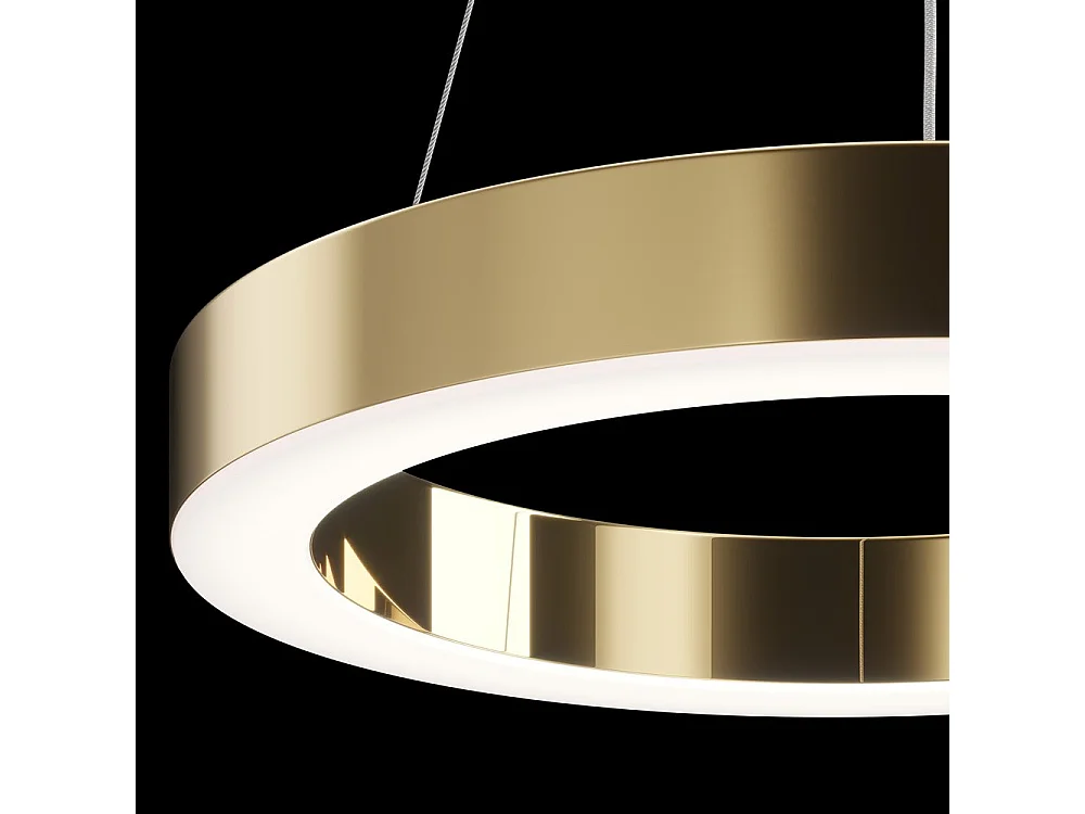 Maytoni Saturno Moderne integrierte LED-Pendel-Deckenleuchte Messing, 2500lm, 4000K
