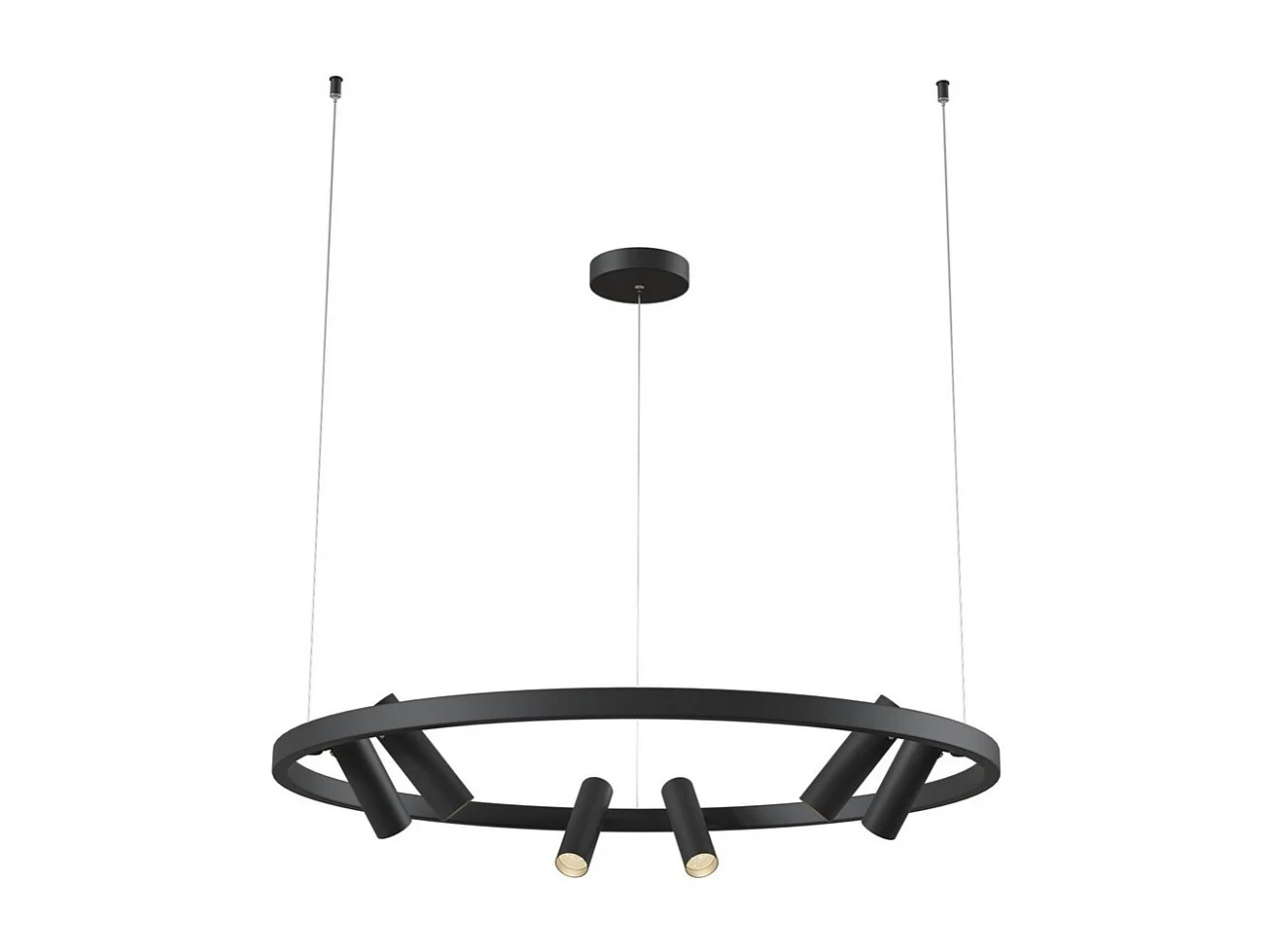 Satellite Lámpara colgante de techo LED integrada negra