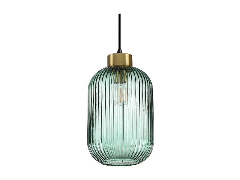 Ideal Lux MINT-3 - Lampada a sospensione da soffitto a soffitto in vetro per interni 1 verde chiaro, E27
