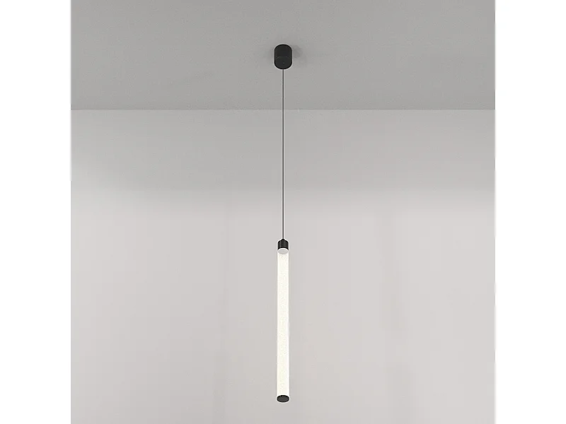 Maytoni Ray Schlanke Pendel-Deckenleuchte Schwarz, 95,9 cm, integrierte LED 3000K