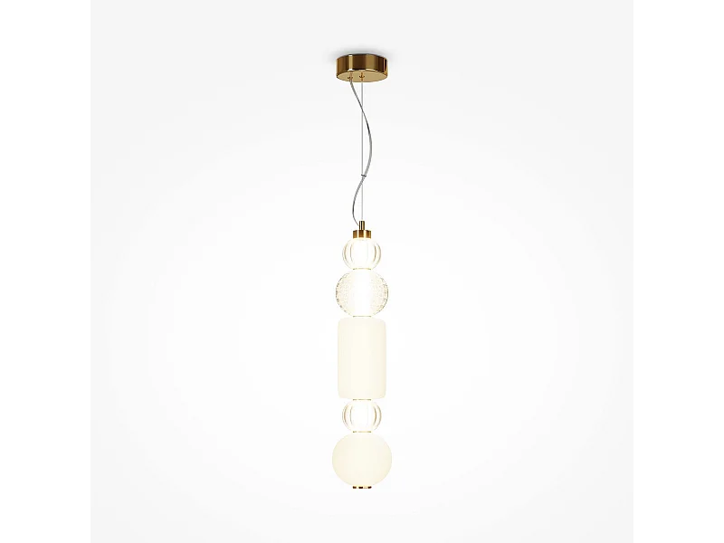 Maytoni Collar II Moderne Slim Pendelleuchte Gold Integrierte LED 3000K