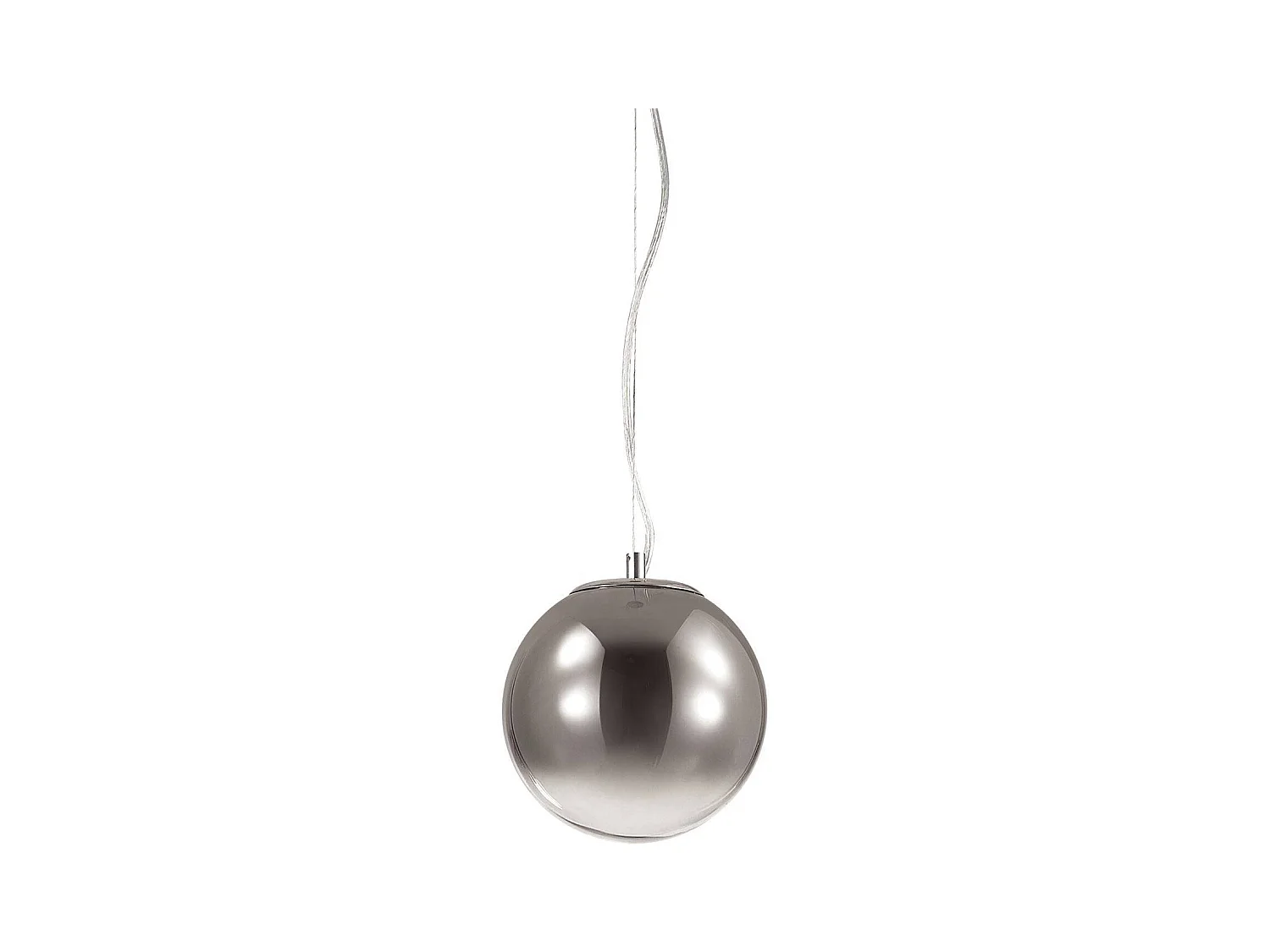 Ideal Lux Mapa Abat-jour chromé à suspension à 1 ampoule Globe