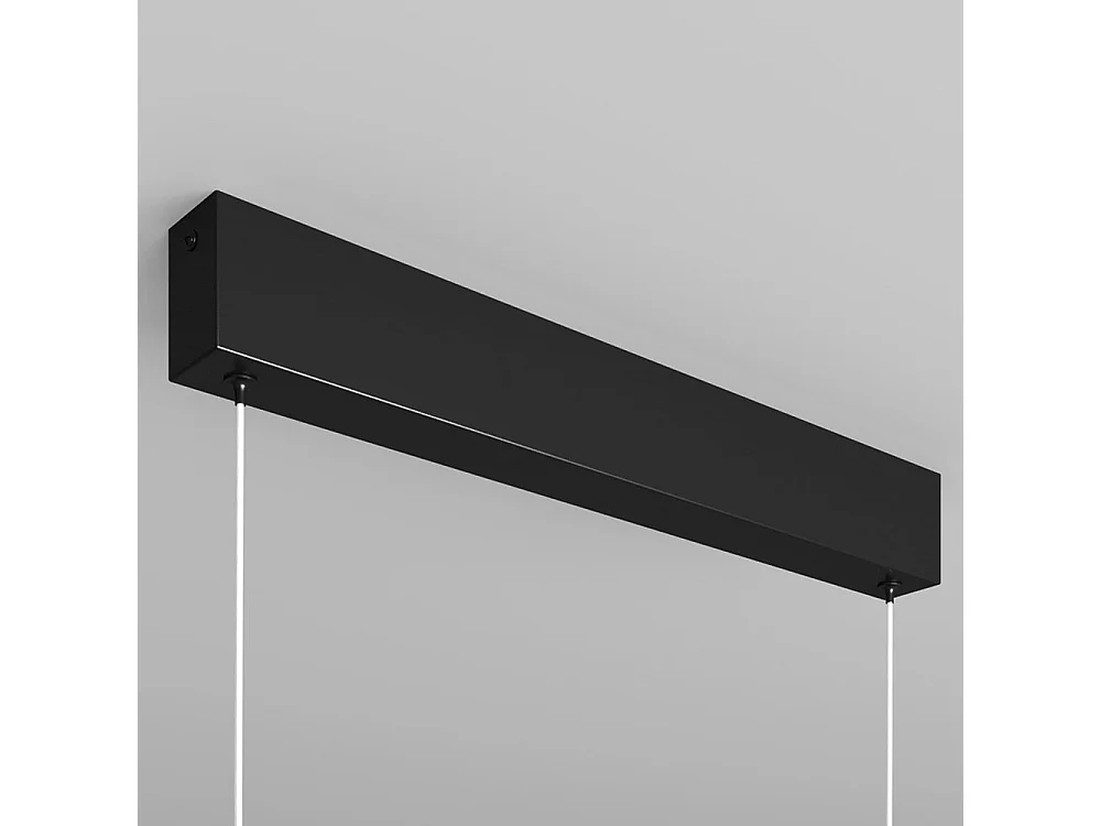 Lampadario A Sospensione Moderno Step Metallo Nero Luce Led Integrato 23W Fredda